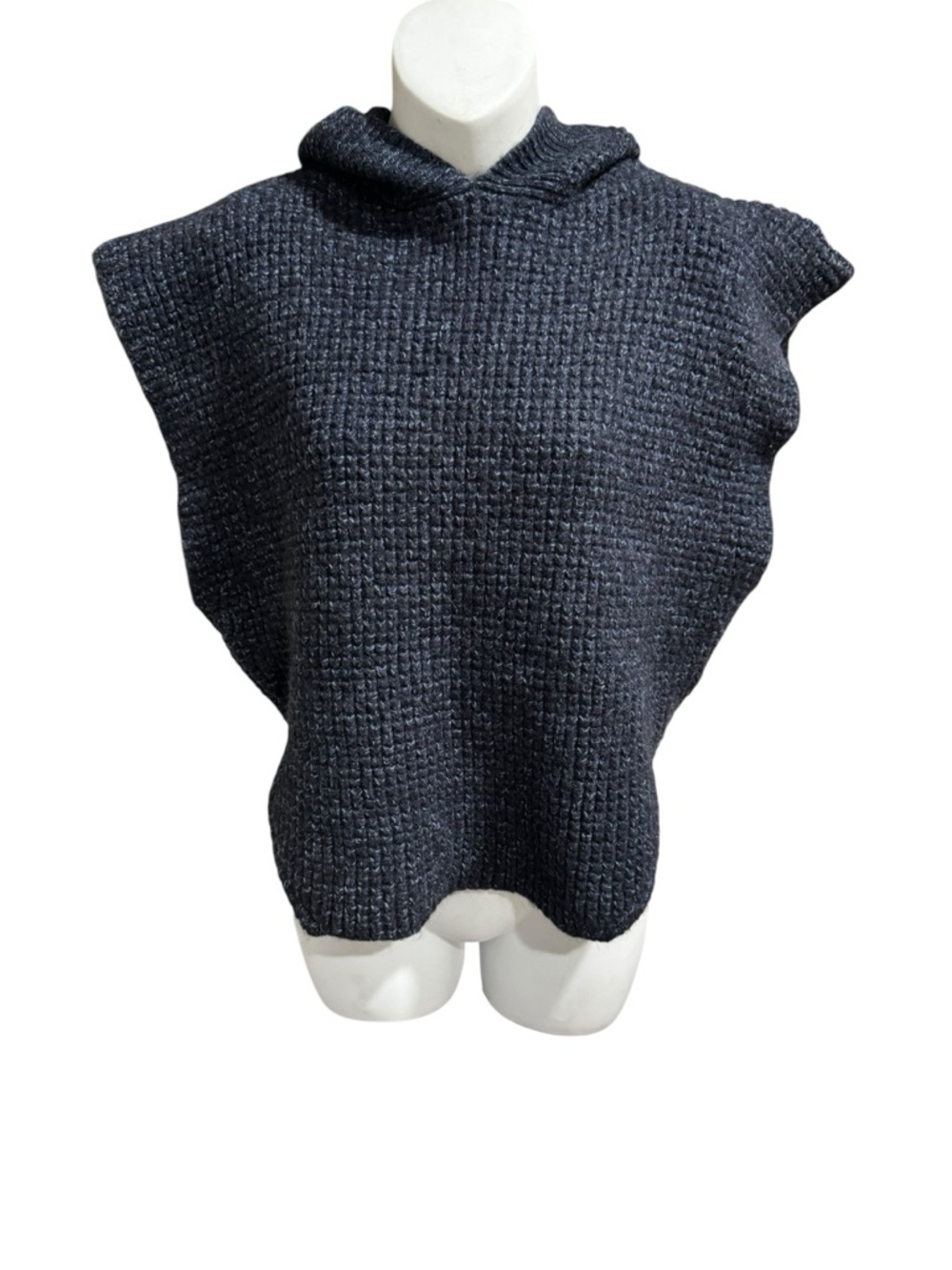 See by Chloe Chunky Knit Hooded Poncho Sweater